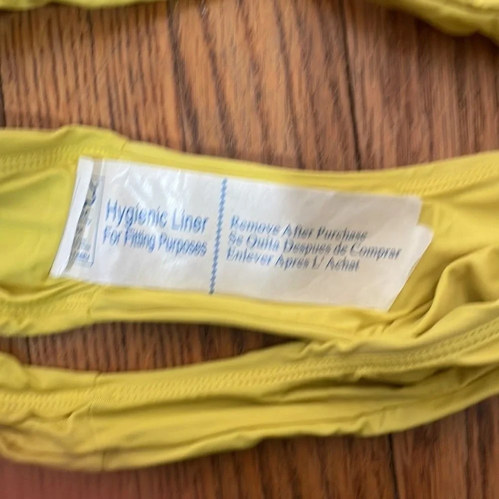 Andie Swim The Cheeky Bottom Bikini Swimsuit Honeysuckle Yellow Size L NWT‎